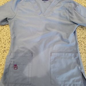 Carhart Core lavender small scrubs top and bottom